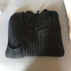 Oversized knitted sweater